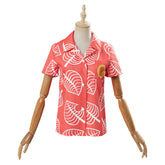 Animal Crossing Top Isabelle Cosplay Costume Women Short Sleeve Shirt Halloween Carnival Suit
